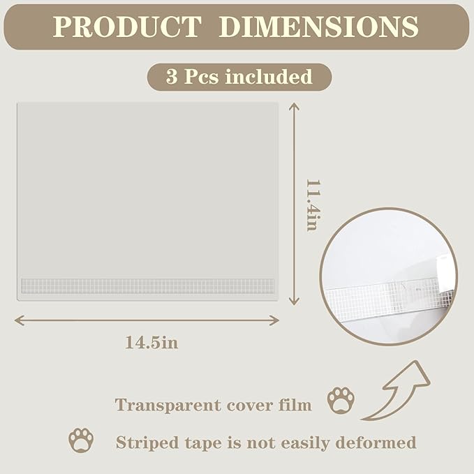 6Pcs Cat Litter Box Pee Shields - Open Top Litter Box Splash Guard Privacy Screen Transparent Easy Clean 14.5 * 11.5in-Box Not Included (6)