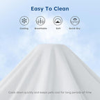 Cooling Blanket for Large Dogs - High Q-MAX 0.4+ Cold Washable Pet Blanket, Travel Soft Dog Summer Essentials, Grey, 40"x50"