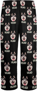 Personalized Face Pajama Pants for Men Women Custom Photo Printed Pajamas Bottoms Trousers Gift for Christmas Birthday