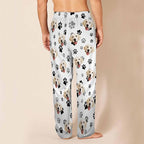 MyPupSocks Custom Pajama Pants for Pet Lover, Personalized Photo Face Printed Pajama Bottoms Sleepwear with Pockets