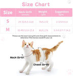 Cat Vest Harness and Leash Set for Walking Escape Proof, Adjustable Kitten Harness and Leash Set Breathable Mesh with Bow Harness for Kitty Puppy Bunny(Pink Small)