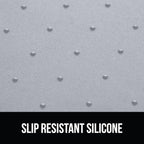 GORILLA GRIP 100% Waterproof Raised Edge BPA Free Silicone Pet Feeding Mat, Dog Cat Food Mats Contain Spills Protects Floors, Placemats for Cats, Dogs Water Bowl, Pets Accessories 23x15 Light Gray