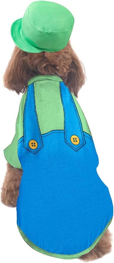 Halloween Pet Costume Super Dog Role Play Costumes (Light Green, S)