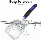 Cat Litter Scoop -Metal Cat Litter Scoop-Upgrade Sturdy Mesh Scooper - Mesh Shovel-Easy to Clean - Suitable for Cat Litter Box -Purple-More
