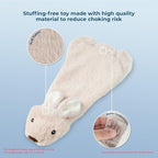 Best Pet Supplies Squeaky Dog Toys with Soft Durable Fabric for Small, Medium and Large Pets Interactive Toy for Indoor Play, Supports Active Biting and Play - Hare, Large
