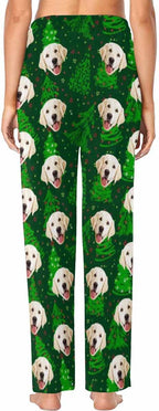 Custom Face Pajamas Pants Personalized Nightwear Bottoms for Women XS-XXL
