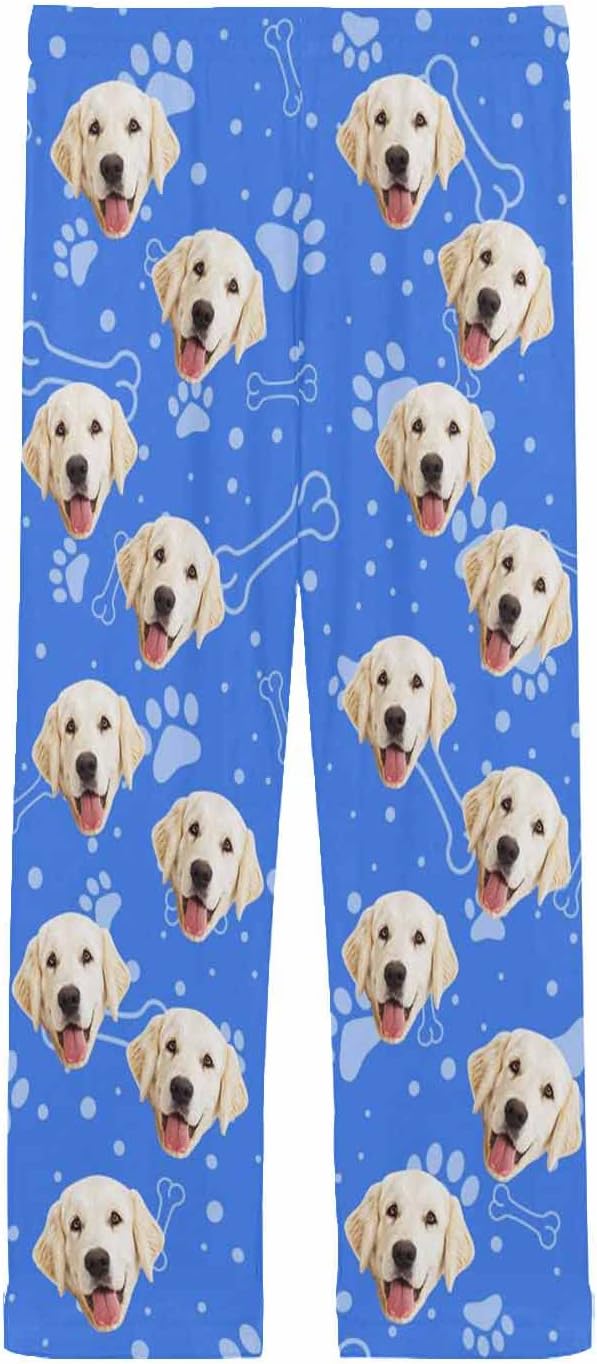 MyPupSocks Personalized Face Pajamas Pants Photo Pajama Bottoms for Men S-XXL