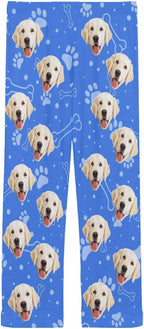 MyPupSocks Personalized Face Pajamas Pants Photo Pajama Bottoms for Men S-XXL