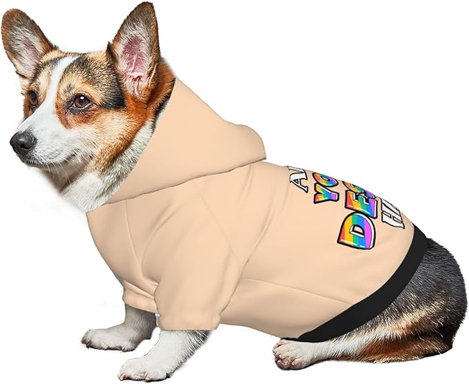 Dog Hoodie Design Your Own Personalized Pet Hoodies Small Pets Wear Shirt Customized Dog Clothes Custom Hooded Sweatshirt Pullover Text Image Dogs Puppy Cat and Kitten, Peach Puff, XL,