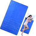Cooling Pad Mat for Sleep Cooling Mattress Pad Gel for Bed, Relieve Pain, Summer Hot Flashes, Adult, Pets, No Water or Electricity Required (Blue,60 x 20 Inch)