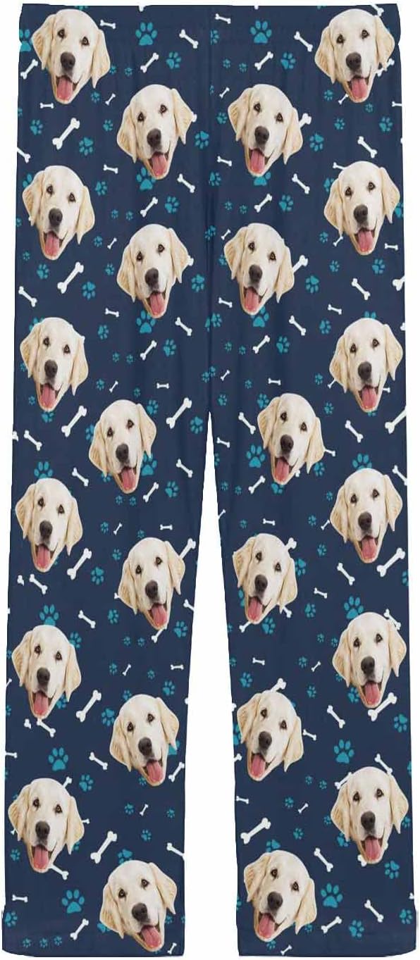 MyPupSocks Personalized Face Pajamas Pants Photo Pajama Bottoms for Men S-XXL