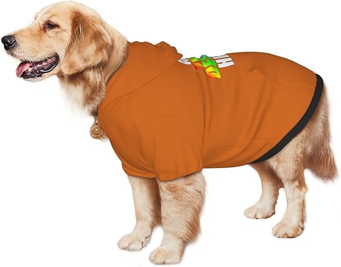 Custom Dog Hoodie with Text Photo, Personalized Pet Clothes Sweatshirt for Small/Medium/Large Dogs, Cats,M, Carolina-Blue