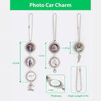Custom Pet Photo Car Charm, Personalized Pet Memorial Rearview Charm, Paw Dangle Keepsake, Dog Cat Loss Gift, Personalized Car Photo Ornament, ereavement Sympathy Gifts for Loss of Loved Ones /1