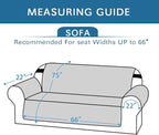 H.VERSAILTEX Reversible Couch Cover for 3 Cushion Cover Pet Friendly Sofa Cover for Dog Washable Furniture Protector Water Resistant Slipcover with Non Slip Elastic Strap(Sofa, Ivory/Beige)