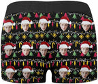 M YESCUSTOM Custom Faces Funny Short Briefs Gift for Husband Underwear