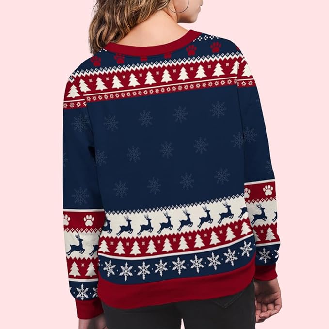 Wrappiness A Girl And Her Dog Christmas Sweatshirt - Cozy Unisex Fit Custom Shirt - Cute for Women Pet Lovers