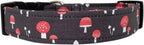Mushrooms in Red Dog Collar (Large)