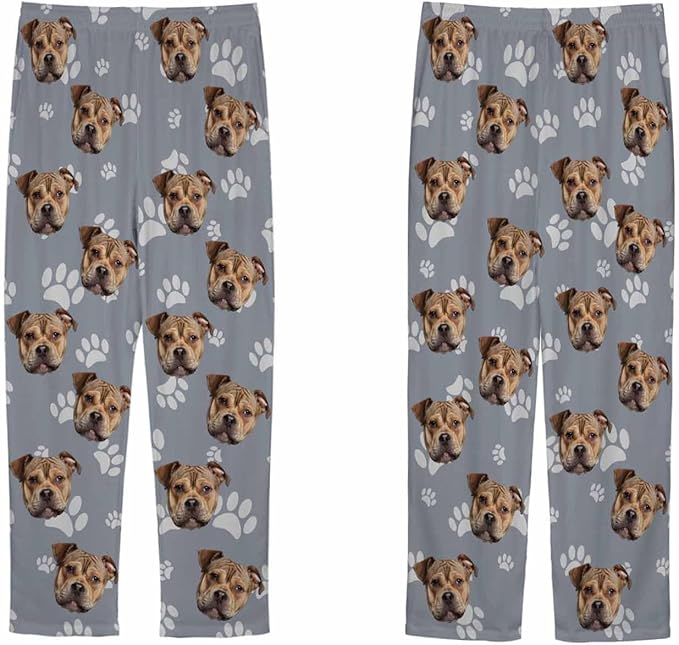 Customized Face Pajama Custom Pajama Pants with Photo for Women Mom