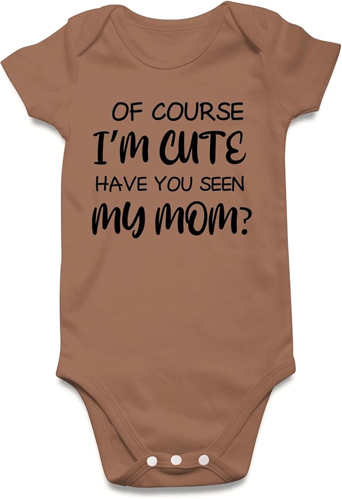UNIFACO Unisex Baby Funny Saying Outfit Short and Long Sleeve Bodysuits Romper 0-18M