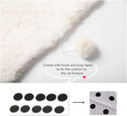 SHENGOCASE 2-Pack 10.6"x10.6" Square Faux Rabbit Fur Cat Dog Bed Cushion Pad Mat, Cat Tree Tower Replacement Cushion Pad for Window Perch Carrier House Cage Crate Kennel Furniture