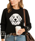 Custom Dog Knit Sweater for Women Personalized Pet Paw Print Pullover Dog Mom Gift Christmas for Pet Lovers