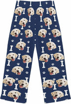 Custom Face Pajamas Pants Personalized Nightwear Bottoms for Women XS-XXL
