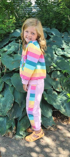 Little Girls Unicorn Outfits 2 Piece Kids Ruffle Sleeve Sweatshirt + Leggings Fall Leopard Clothing Sets 2-10 Years Old