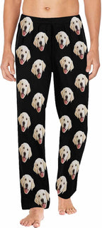 MyPupSocks Personalized Face Pajamas Pants Photo Pajama Bottoms for Men S-XXL