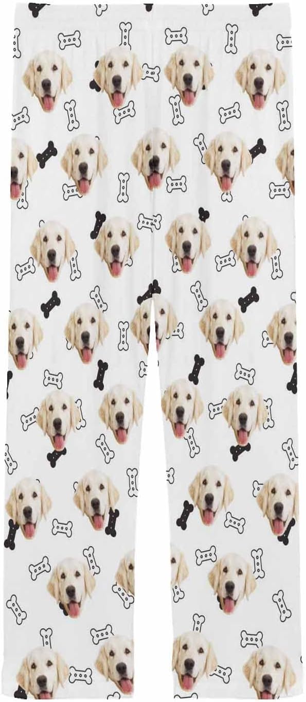 MyPupSocks Customized Face Pajamas Pants Photo Pajama Bottoms for Men S-XXL