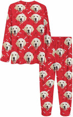 MyPupSocks Custom Face Pajamas Sets for Women, Personalized Photo Sleepwear XS-XXL