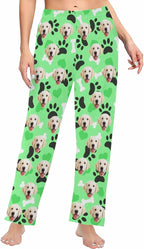 Custom Face Pajamas Pants Personalized Nightwear Bottoms for Women XS-XXL