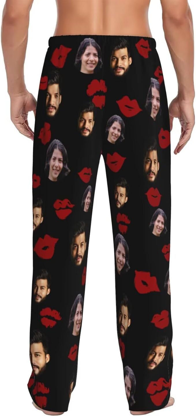 Custom Pajama Pants Personalized Pajama Bottoms With Photo Customizable Pajama For Men Women Add Your Design
