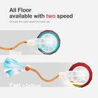 Interactive Cat Toys for Indoor Cats,The 3rd Generation Agile Moving Cat Ball with Elastic Mesh Tail,Automatic Kitten Toys for Bored Indoor Cats (Red)