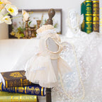 Fashion Sweet Puppy Dog Blingbling Princess Skirt Pet Dog Lace Cake Camisole Tutu Dress F-Champagne XL