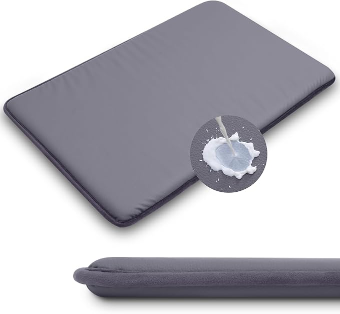 Waterproof Dog Crate Pad, Medium Crate Mat Bed, Outdoor Kennel Mat Beds Dog Sleeping for Small Medium Pets, Clooling, Waterproof, Wipeable, Anti-Slip, Kennel Pads 29 x 18 Inch, Dark Gray