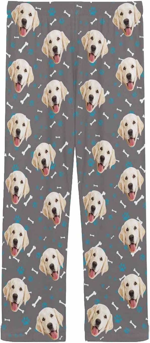 MyPupSocks Personalized Face Pajamas Pants Photo Pajama Bottoms for Men S-XXL