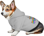 Custom Dog Hoodie, Personalized Dog Sweatshirt, Dog Clothes for Small Dogs Customizable, Silver, XS, Ropa para Perros Pequeños, Customized Pets Puppy Clothes, Personalized Gifts