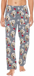 MyPupSocks Custom Pet Face Pajamas Pants Photo Pajama Bottoms for Men S-XXL