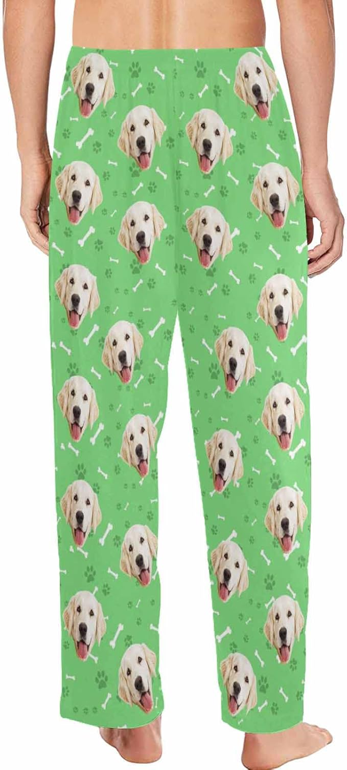 MyPupSocks Personalized Face Pajamas Pants Photo Pajama Bottoms for Men S-XXL