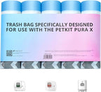 PETKIT PuraX PuraMax Replaced Waste Bags-5 Rolls, Portable Cat Litter Waste Receptacles Bags for Self-Cleaning Cat Litter Box