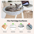 Cat Desk Bed – 180° Rotating & Adjustable Cat Hammock, 2 Washable Covers, Supports 40 lbs, Non-Slip Clamp, Soft Faux Fur, Space-Saving Design for Home Office, Remote Workers, Gamers