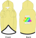 Personalized Pet Sweatshirt, Custom Dog Hooded with Pocket, Customize Hoodies for Dogs, Puppy, M, Indigo-Blue