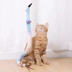 Cat Toys for Indoor Toys,Rainbow Cat Wand Toys,Feather Flips Plush Ball Cat Toys,Interactive Feather Toy for Teaser Play and Chase Exercise with Kitten 3 Pack (Pack 3)