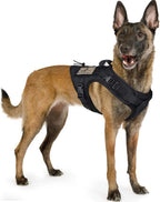 Tactical Dog Training Harness Outdoor Working Vest Adjustable Military MOLLE Dog Vest Harness with Rubber Handle