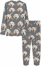 MyPupSocks Custom Face Pajamas Sets for Women, Personalized Photo Sleepwear XS-XXL