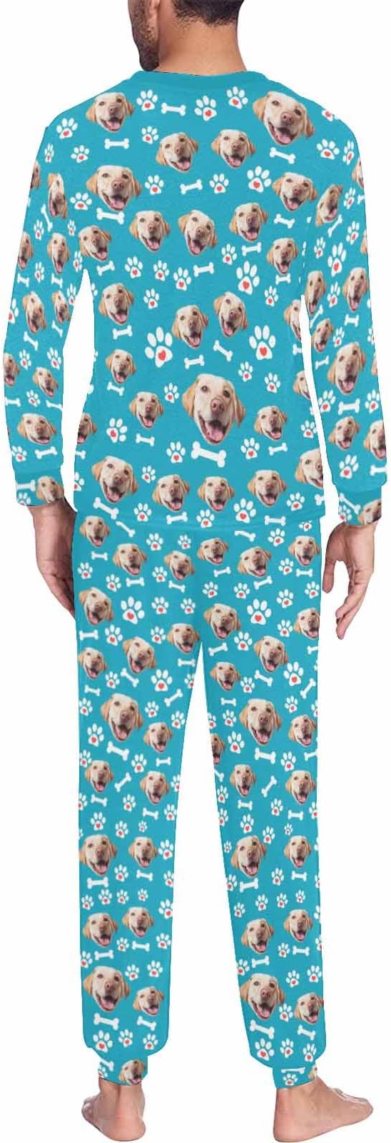 Artsadd Personalized Pajamas with Faces for Women Men Custom Christmas Pajamas Gifts for Family Couple, Funny Photo Pjs
