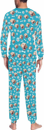Artsadd Personalized Pajamas with Faces for Women Men Custom Christmas Pajamas Gifts for Family Couple, Funny Photo Pjs