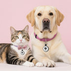 ESA Dog Tag, QR Code Dog Tag, Modifiable Free Pet Online Profile, Scannable QR Code, Scan QR Send Instant Location Alert Email, Silicone Lightweight ID Tag for Dog and Cat (Black, Small)