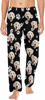 MyPupSocks Customized Face Pajamas Pants Photo Pajama Bottoms for Men S-XXL