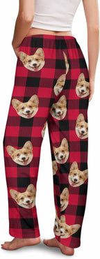 Customized Face Pajama Custom Pajama Pants with Photo for Women Mom